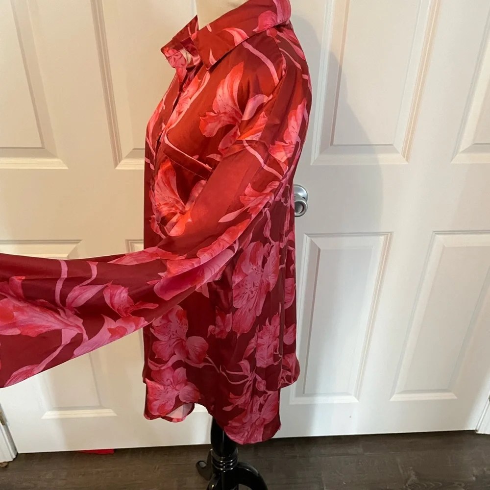 Nasty Gal oversized floral pj trouser set